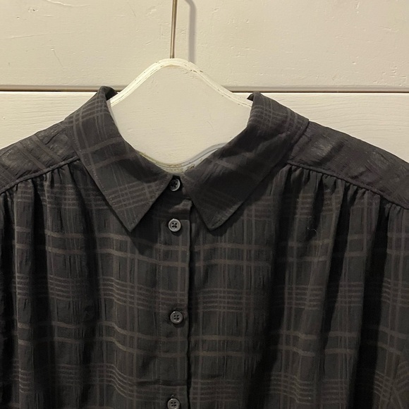 Addition Elle Black Textured Plaid Tunic - Size X - Picture 6 of 9